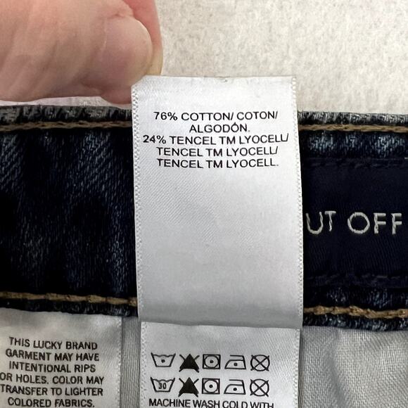 Lucky Brand Cut Off Button Fly Denim Shorts - Picture 5 of 6